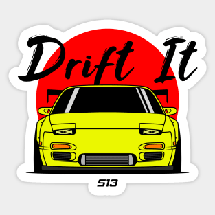 Yellow S13 Front Sticker